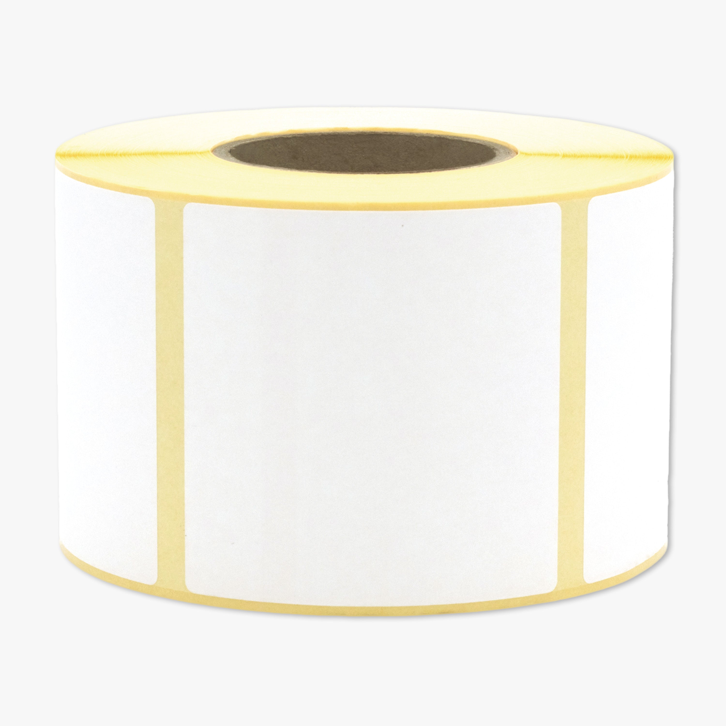 Thermotransfer-Etiketten, Papier, 105 x 105 mm, 3 Zoll Kern, permanent haftend, weiß, 1.389 Etiketten pro Rolle