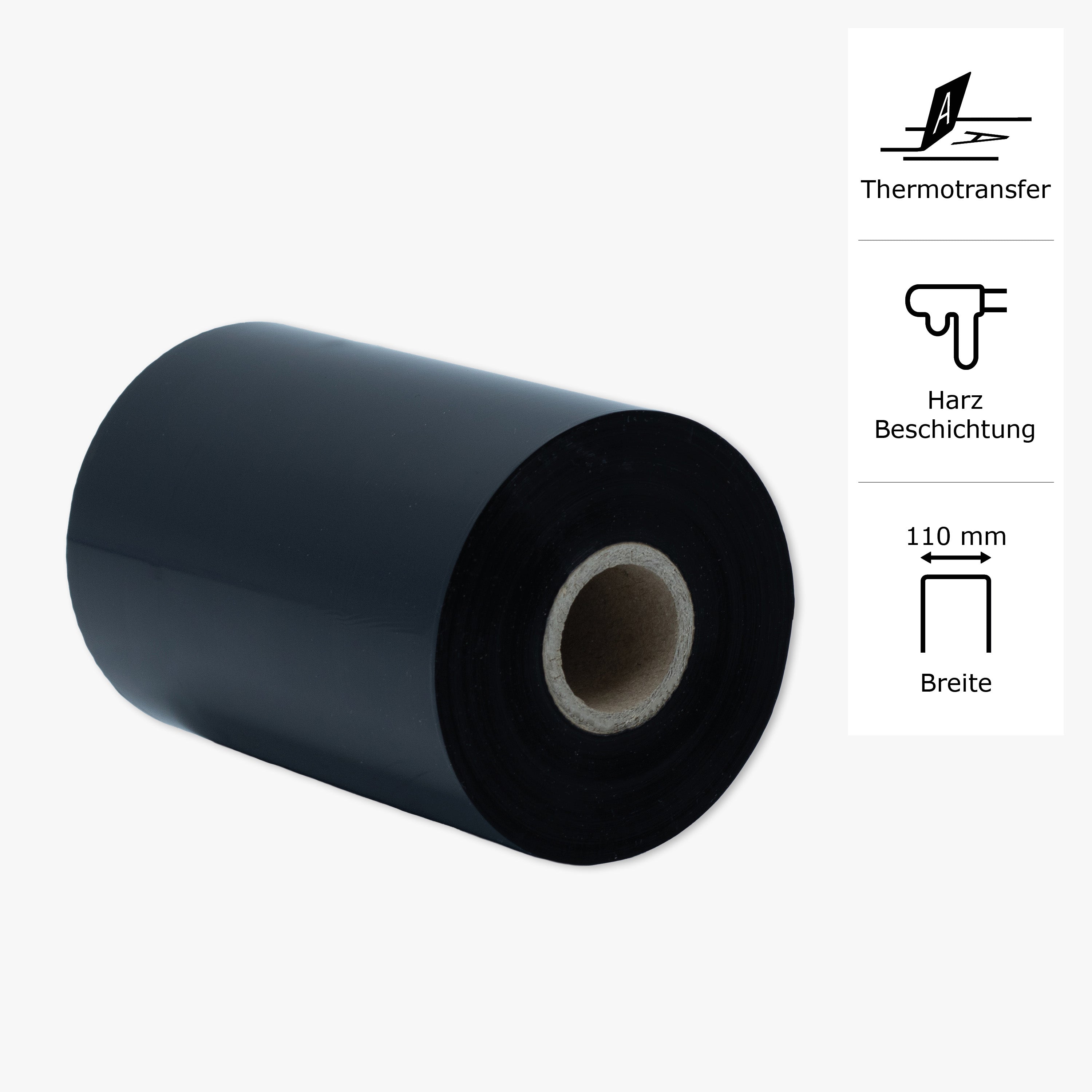 Harz Farbband, 110 mm breit x 450 m Länge