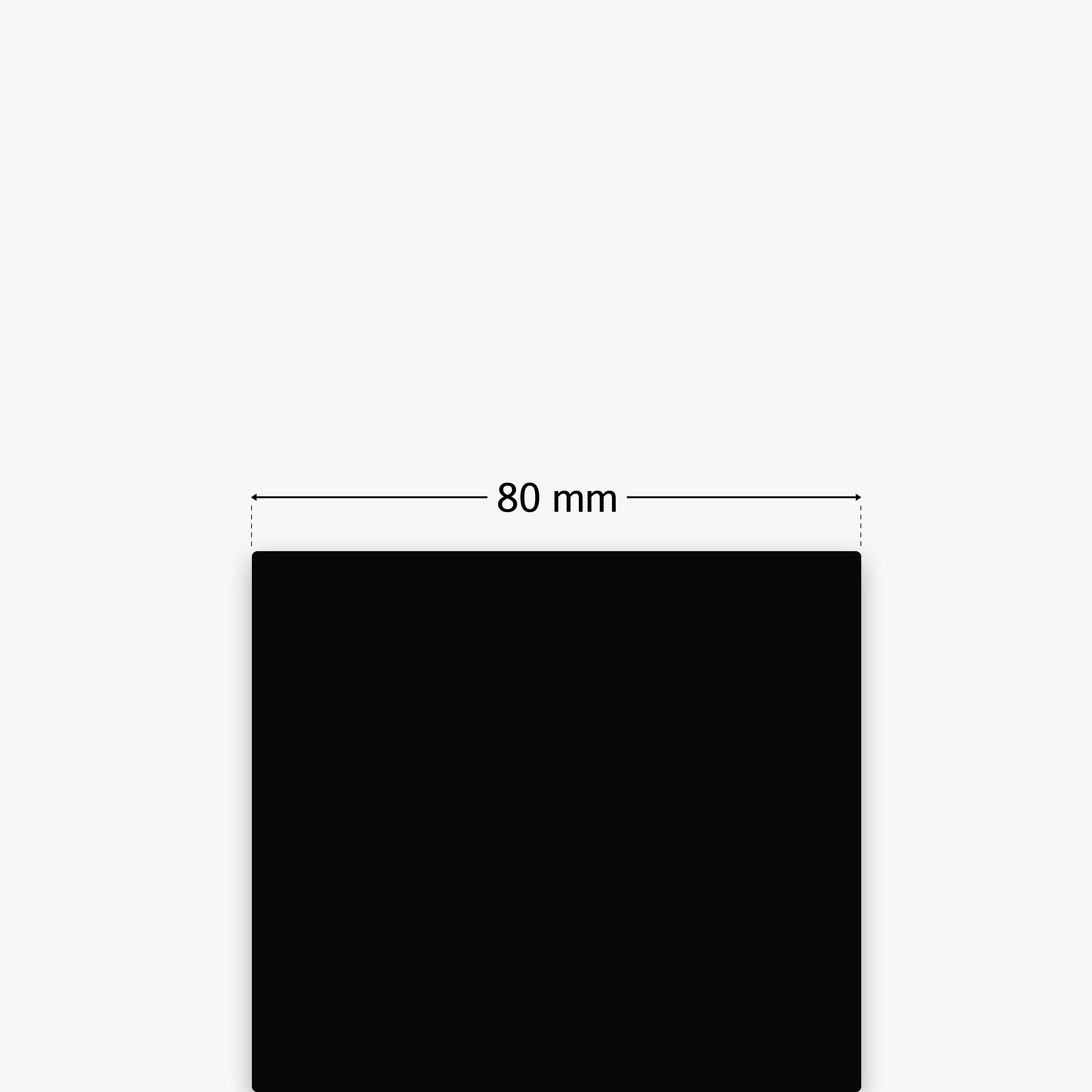 Wachs Farbband, 80 mm breit x 300 m Länge